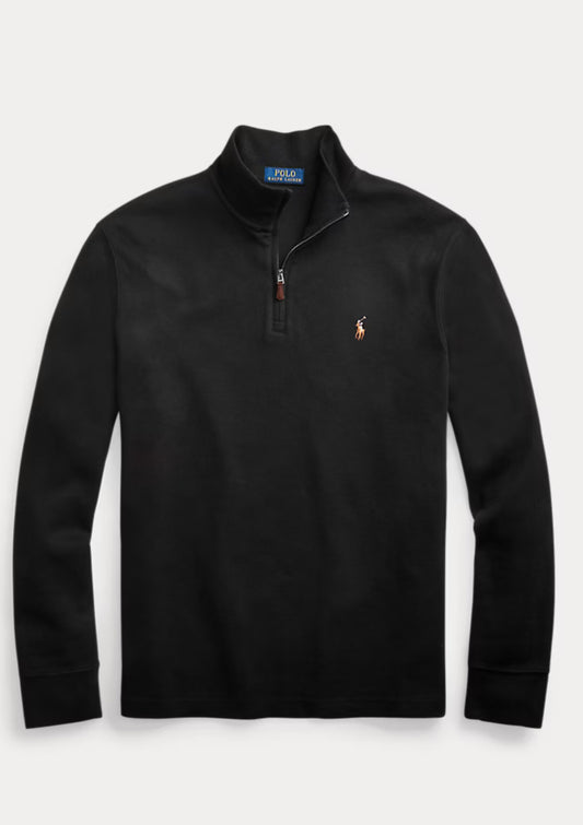 Pull demi-zippé côtelé